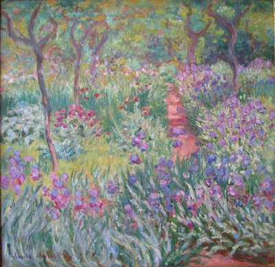 De Tuin van de Kunstenaar in Giverny door Claude Monet